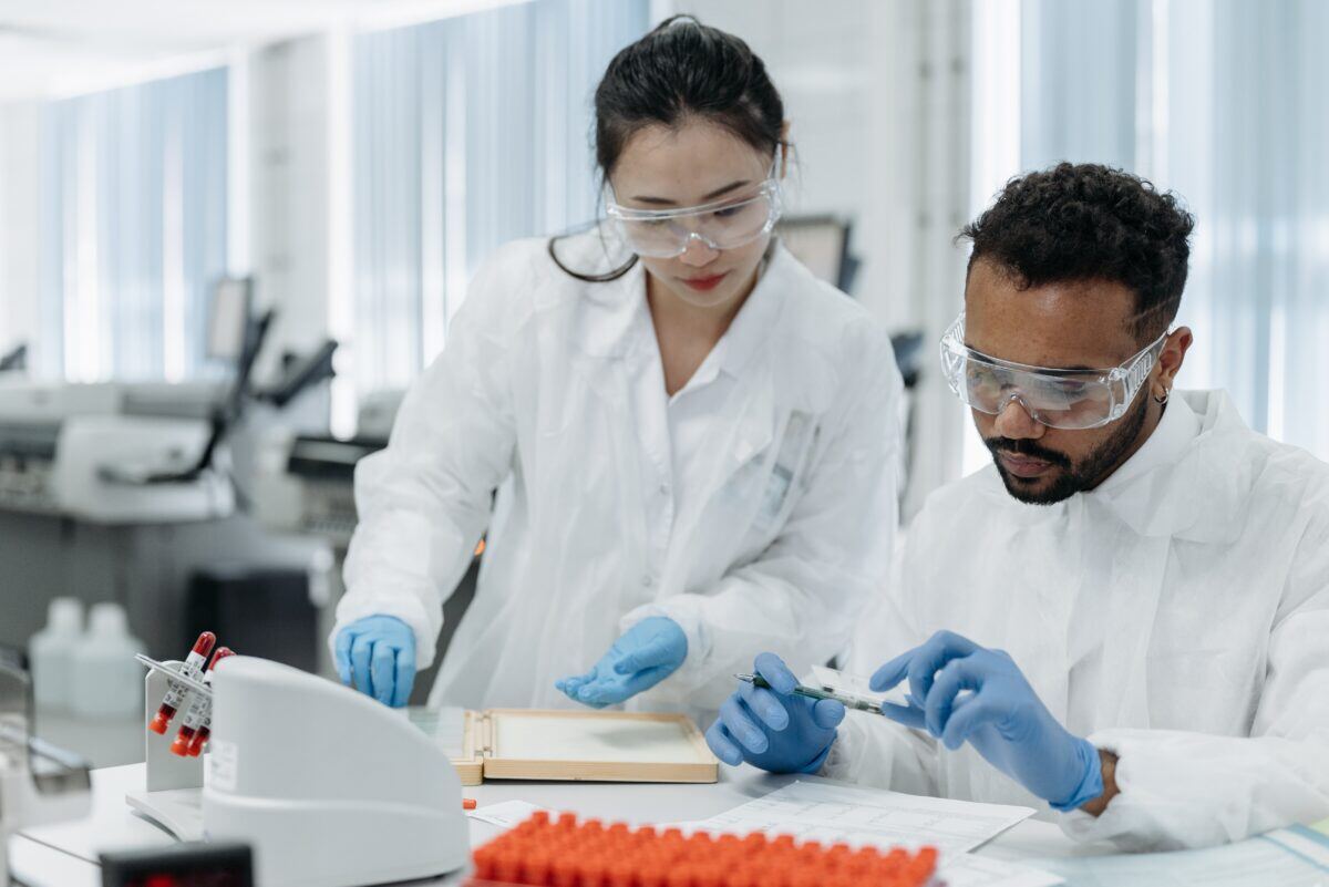 Group of scientists