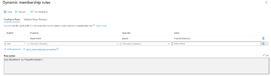 Creating dynamic membership rules.